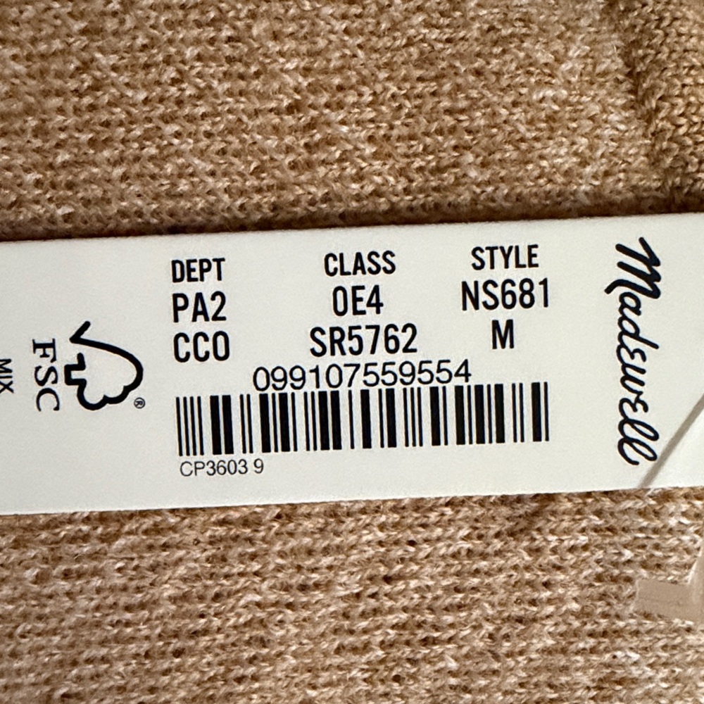 Women’s Madewell Merino Wool Sweater - Size M - Picture 5 of 5